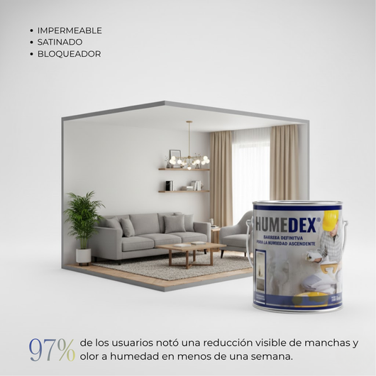 BLOQUEADOR DE HUMEDAD HUMEDEX® - Sellador antihumedad unico en el pais!