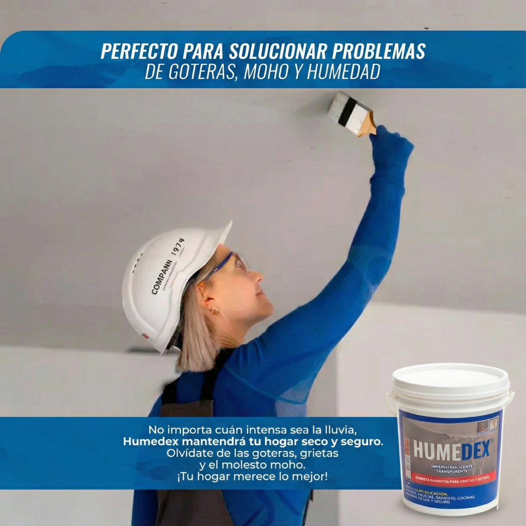 IMPERMEABILIZANTE DE GOTERAS HUMEDEX® - Sellador Impermeabilizante transparente